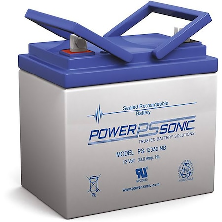 Power Sonic PS-12330NB Univeral AGM Battery PS-12330NB